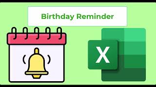 How to make Birthday Reminder or Create Any Reminder in Excel | Birthday Calendar