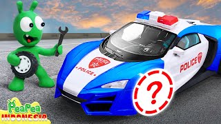 Pea Pea Mendapat Masalah dengan Mobil Polisi - Video Lucu untuk Anak