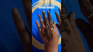 simple Mehendi #mehendi #shortsviral #shorts #shortsfeed #ytshort #mehendishorts #trending  #youtube