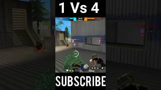 "1 vs 4 Clutch: Impossible Victory" #shorts #freefire #shortsfeed #freefireclips #1vs4 #clutch