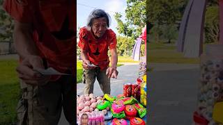 The poor man ate hubba bubba candy, lipstick, bicycle glue, and dinosaur eggs #shortvideo​#funny​