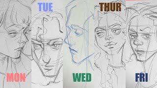 Plz DRAW WITH ME - [MON to FRI] - Daily Drawing