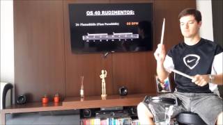 Os 40 Rudimentos - #24 - Flamadiddle (Flam Paradiddle)