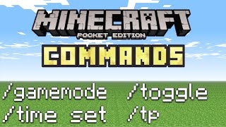 Minecraft PE - How To Use Commands!