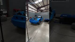 2000hp twin turbo coyote on the Hubdyno here at Blacklist Performance