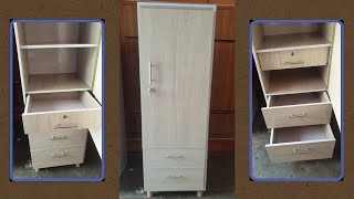 Home made one door wardrobe with drawers