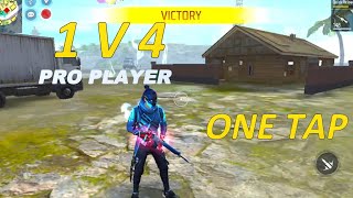 1 v 4 ONLY ONE TAP ON PARAFEL AND DESERT EAGLE | FREE FIRE NEW GAMEPLAY VIDEO