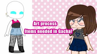 Art process of items needed in Gacha!