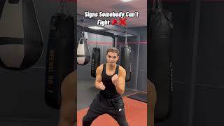 Signs Somebody Can’t Fight #boxing #mma #fights