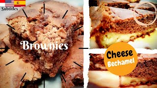 Brownies with Cheese Bechamel