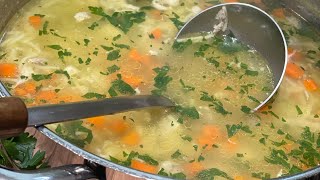 Chicken Soup Homemade/ Traditional Macedonian