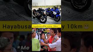 Hayabusa After Every 10 Km | #shortsfeed #hayabusa #shorts