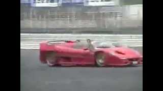 Дрифт на Феррари F50 (Ferrari F50 drifting & burnout)