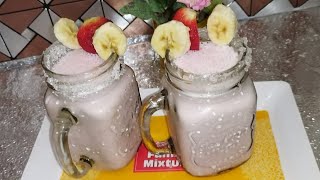 Strawberry Banana Smoothie | Healthy recipe | Iftar drink recipe | Ramadan 2023 by Sammy #sammyfood