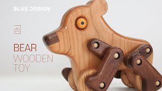 How to make a wooden toy Introducing the process of making a wooden Bear plan URL to download