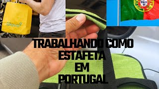 TRABALHANDO como ESTAFETA de carroem PORTUGAL  #portugal #estafeta #uberemportugal #glovo #ubereats