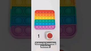 Colors & Counting Activity With Pop It | Activities For Toddlers