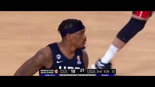 🇨🇴 COLOMBIA vs 🇺🇸 USA | Basketball Highlights 2023 Qualifiers #basketball