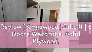 Review [Kingswood] Jake 4 | 6 Doors Wardrobe, Solid Plywood, Available with 3 Compartments