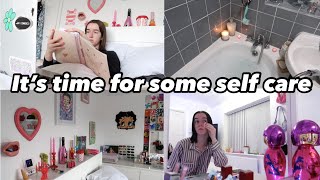 HAVE A SELF CARE DAY WITH ME | Journaling, bath routine!