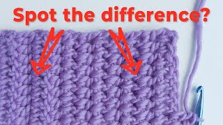 How to double crochet between stitches