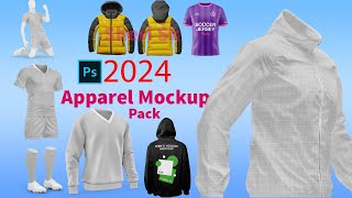 2024 Apparel Mockup Pack Download In PSD Files |Sheri Sk| |Apparel PSD