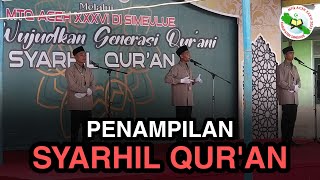 LIVE...PENAMPILAN CAB SYARHIL QURAN - MTQ ACEH XXXVI 2023 DI KAB SIMEULUE