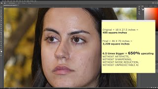 650% Perfect Upscaling Without sharpening, Without NR, Without AI, Without Topaz (4K Video)
