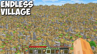 I found this Secret ENDLESS INFINITE Village in My Minecraft World !!! New Boundless Village !!!