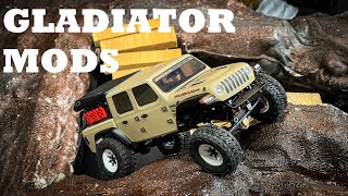 The Best Mods For The New SCX24 Gladiator!