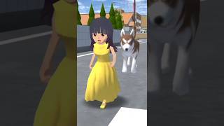 😰Anjing itu mengikuti gadis kecil itu#sakuraschoolsimulator#trending#shortvideo#animation