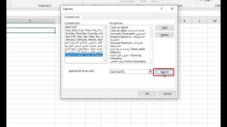 How to make a custom list in Excel - كيفية عمل قائمة مخصصة