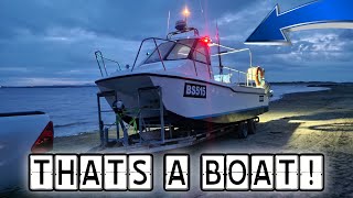 Fishing for tope and bass on a CHEETAH MARINE CATAMARAN in the Menai Straits