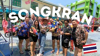 My First Songkran Water Fight With Friends!