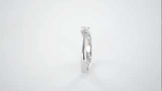 Anello solitario in oro e diamanti  0.22 ct E VS