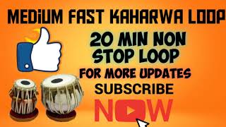 Medium fast kaharwa loop ll Non stop 20 min loop ll Dholak tabla loop ll Jagran me bajne wala loop