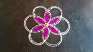 Navaratri 2024 special 3*2 beautiful flower kolam/diwali2024 traditionalrangoli/gokulramya kolangal