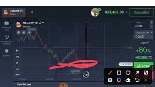 fechando de 3,452 R$  para 4,426 R$ segunda feira a noite OTC !