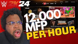 WWE 2K24 MYFACTION FARM METHOD!! STACK MFP FOR BOXES!! 12,000 MFP PER HOUR!!