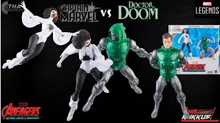 Marvel Legends Captain Marvel vs Doctor Doom Avengers Beyond Earth's Mightiest 60th Anniversary!