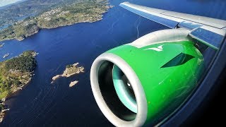 EMBRAER E2! BRAND NEW Widerøe E190-E2 Take Off from Kristiansand