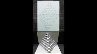 3D Geometry Card｜Pop Up Card｜Kirigami｜Paper Art｜Origami｜幾何彈出卡片 #shorts