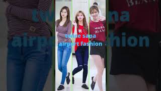 sana twice airport fashion