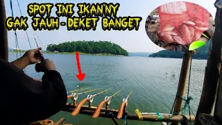 Ikan Di spot ini Sangat dekat-Mancing Cirata