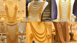 Saudi Arabia Gold Necklace Design/ Gold Necklace Saudi Arabia Collection/ Gold Necklace Design 2024