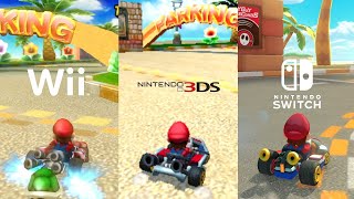 One Track in Three Different Mario Kart Games - Coconut Mall