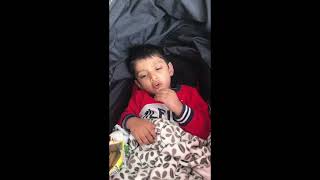 After MRI 2 years old boy is feeling sleepy