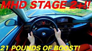 MHD STAGE 2+ IS CRAZY FAST! 335I BMW E85, 0-60,0-100, PULLS (NEW INJECTORS AND FUEL PUMP AND MORE!