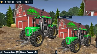 3D tractor trolley Android game video off road driving transfer goods and dangurs hill /mountain roa