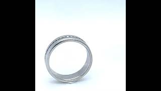 Bespoke Platinum Diamond Wedding band 0.20ct